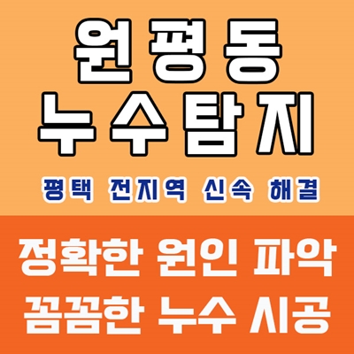 평택누수탐지